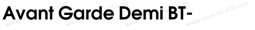 Avant Garde Demi BT字体转换